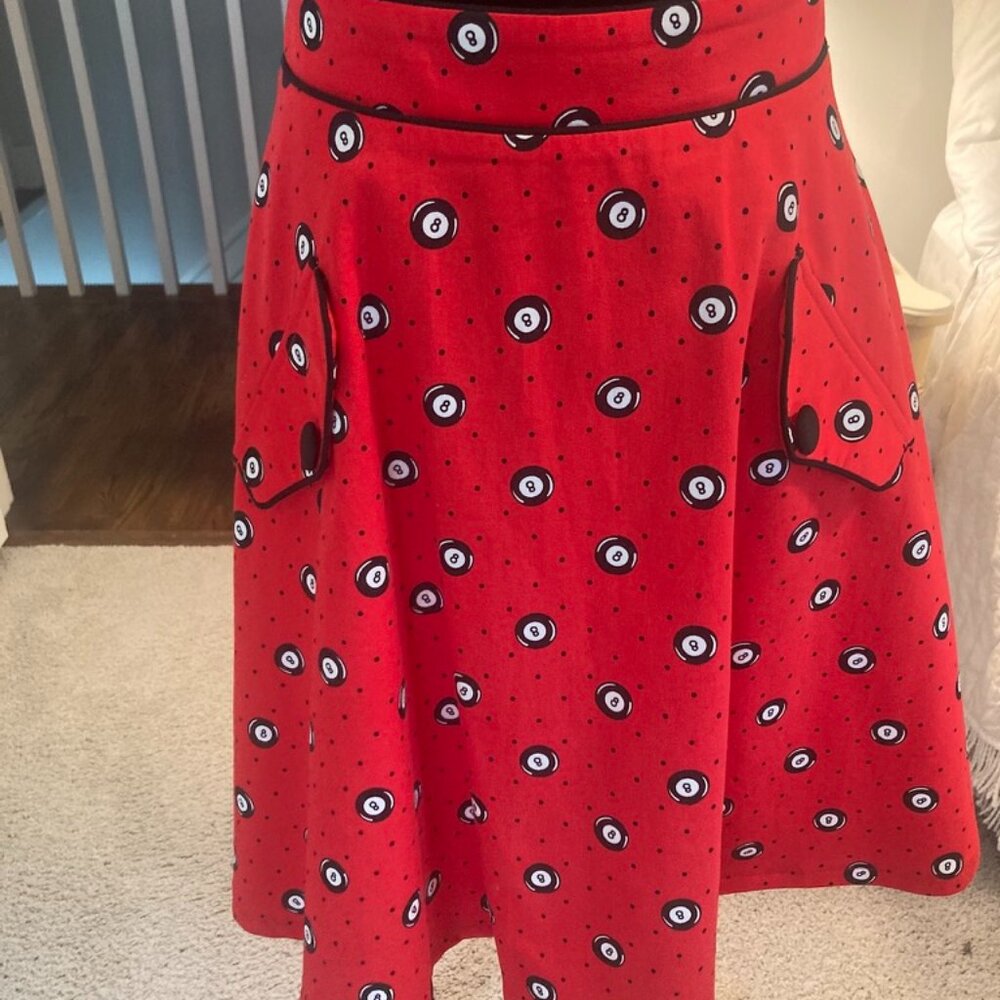 Fabulous Voodoo Vixen 8 Ball Swing Skirt
